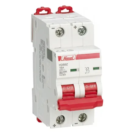 Автоматический выключатель Himel HDB9Z 2Р 6А C 500В DC