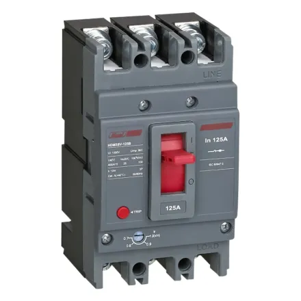 Автоматический выключатель Himel HDM3SV-125B 3P 125A 25kA с регулировкой