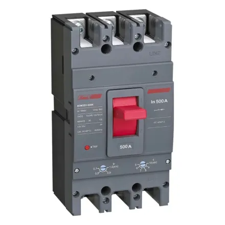 Автоматический выключатель Himel HDM3SV-630N 3P 500A 50kA с регулировкой