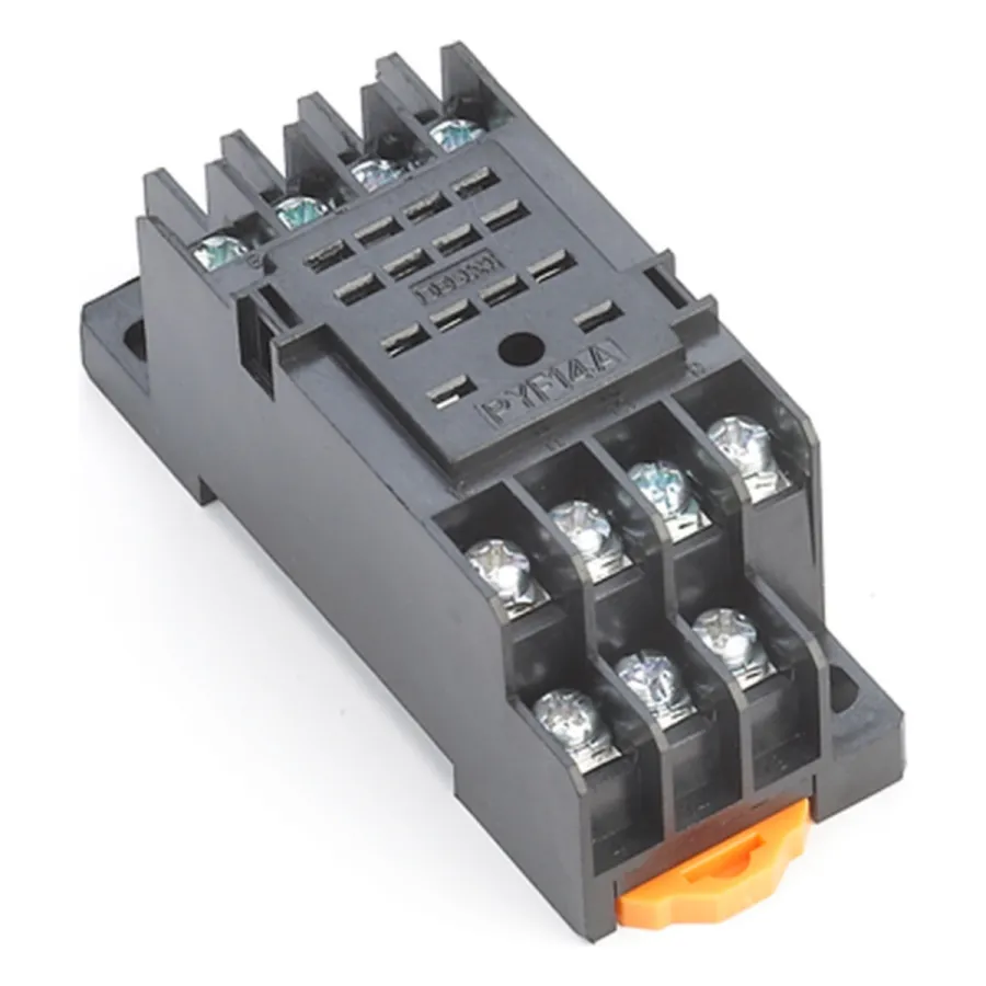 Разъём для крепления на DIN-рейку пром. реле Himel HDZ9 4 конт. 3-5А