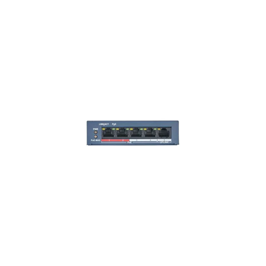 DS-S504P(B) PoE Коммутатор HiWatch