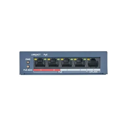 DS-S504P(B) PoE Коммутатор HiWatch