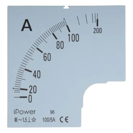 Шкала для амперметра iPower 100/5
