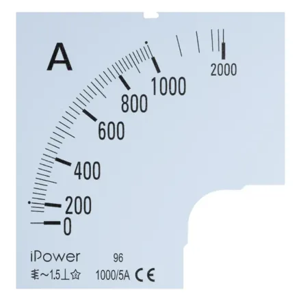 Шкала для амперметра iPower 1000/5