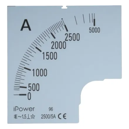 Шкала для амперметра iPower 2500/5