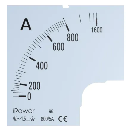 Шкала для амперметра iPower 800/5