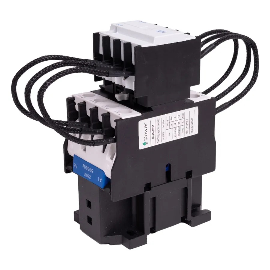 Контактор КРМ iPower CJ19-32A 15кВАр 1НО+1НЗ 230В