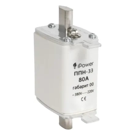Предохранитель плавкий iPower ППН-33 80А габарит 00