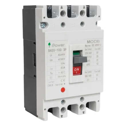 Автоматический выключатель iPower ВА55-100 3P 80A