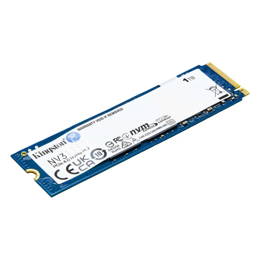 Твердотельный накопитель SSD Kingston NV3 SNV3S/1000GBK 1000GB M.2 NVMe PCIe 4.0x4 6000/4000Мб/сBULK