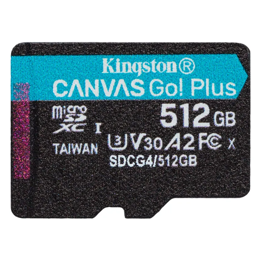 Карта памяти Kingston SDCG4/512GBSP Canvas Go Plus A2 U3 V30 512GB