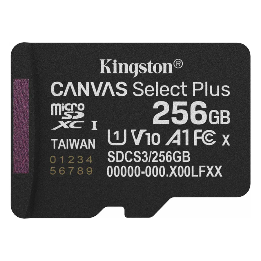 Карта памяти Kingston SDCS3/256GBSP Canvas Select Plus A1 U1 V10 256GB