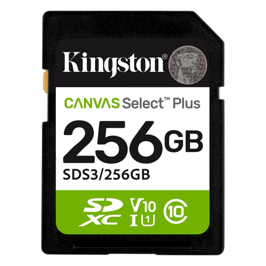 Карта памяти Kingston SDS3/256GB Canvas Select Plus C10 UHS-I U1 V10 256GB