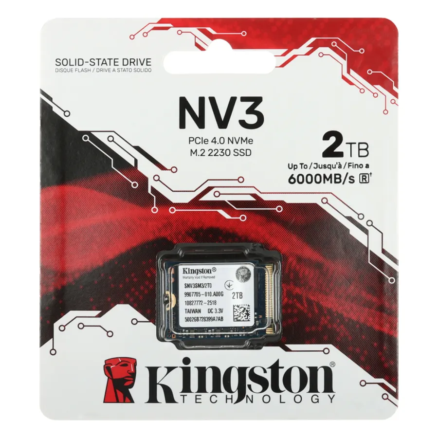 Твердотельный накопитель SSD Kingston SNV3SM3/2T0 2TB Mini M.2 2230 PCIe Gen4 x4
