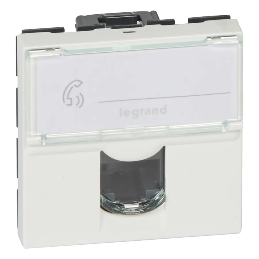 Розетка 1xRJ45 Cat.5 Legrand Mosaic 2 поста