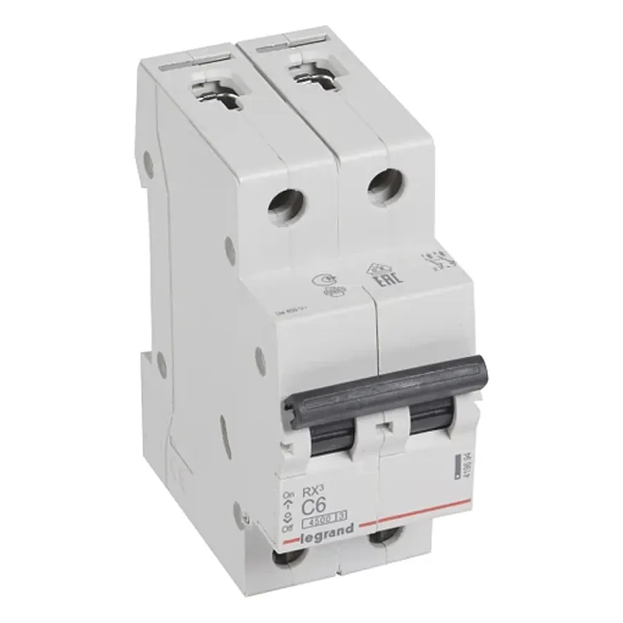 Автоматический выключатель Legrand 419694 2П C 6A RX3 4,5kA