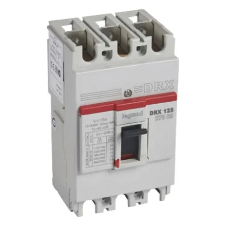 Автоматический выключатель Legrand 27009 3П 125A DRX125 10kA термомагнитный