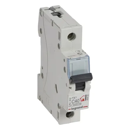 Автоматический выключатель Legrand 404032 1П C40A TX3 6000 6kA
