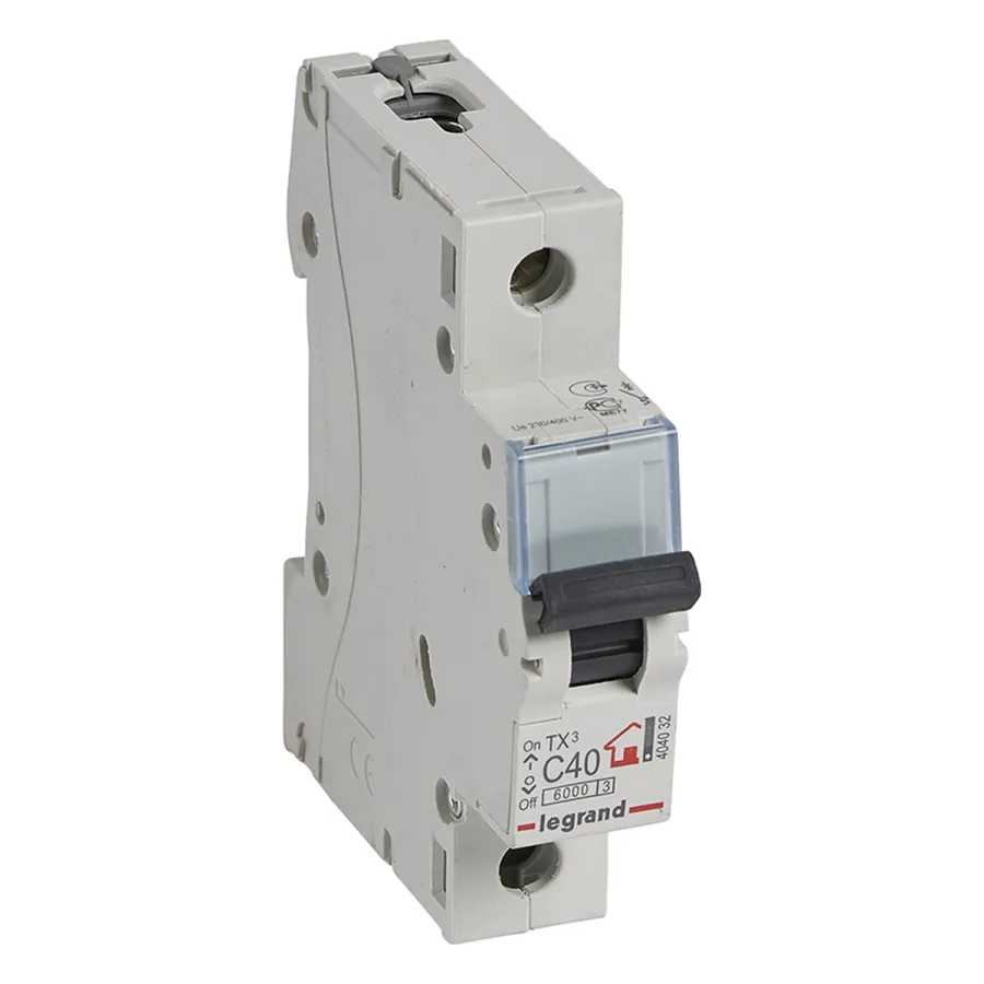 Автоматический выключатель Legrand 404032 1П C40A TX3 6000 6kA