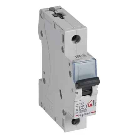 Автоматический выключатель Legrand 404033 1П C50A TX3 6000 6kA