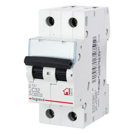 Автоматический выключатель Legrand 404045 2П C 32A TX3 6000 6kA