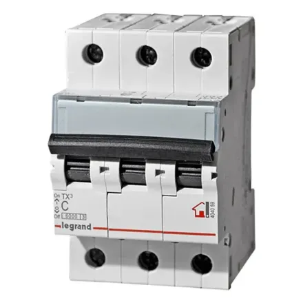Автоматический выключатель Legrand 404054 3П С 10A TX3 6000 6kA