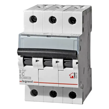 Автоматический выключатель Legrand 404062 3П C 63A TX3 6000 6kA