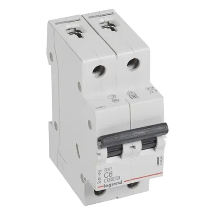 Автоматический выключатель Legrand 419694 2П C 6A RX3 4,5kA