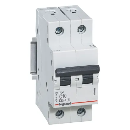Автоматический выключатель Legrand 419695 2П C 10A RX3 4,5kA