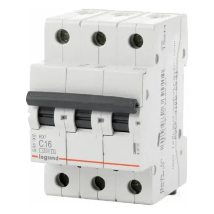 Автоматический выключатель Legrand 419708 3П C 16А RX3 4,5kA