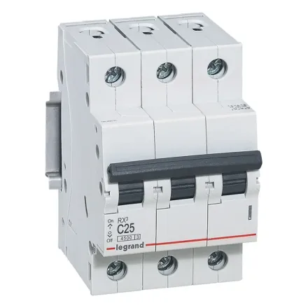 Автоматический выключатель Legrand 419710 3П C 25А RX3 4,5kA