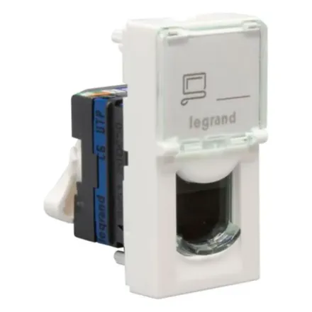 Розетка 1xRJ45 Cat.6 Legrand Mosaic