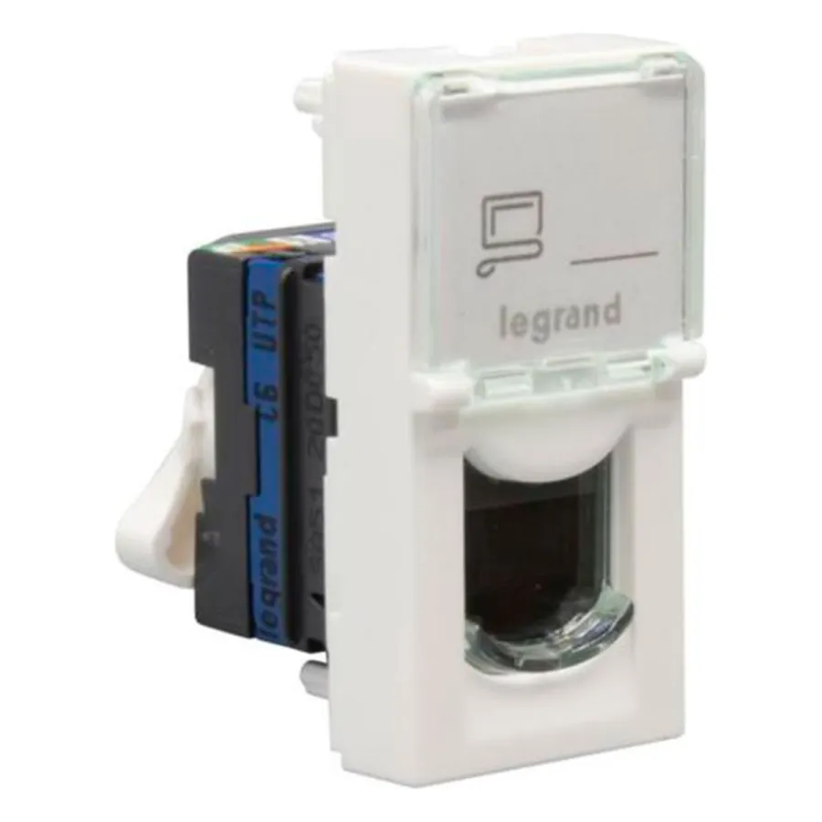 Розетка 1xRJ45 Cat.6 Legrand Mosaic