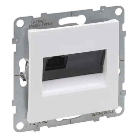 Информационная розетка одинарная Suno RJ45 Кат.5e UTP Белый