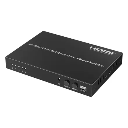 Переключатель HDMI Lenkeng LKV401MV-4K60Hz-V2.0 (4K@60Hz, 4x1)