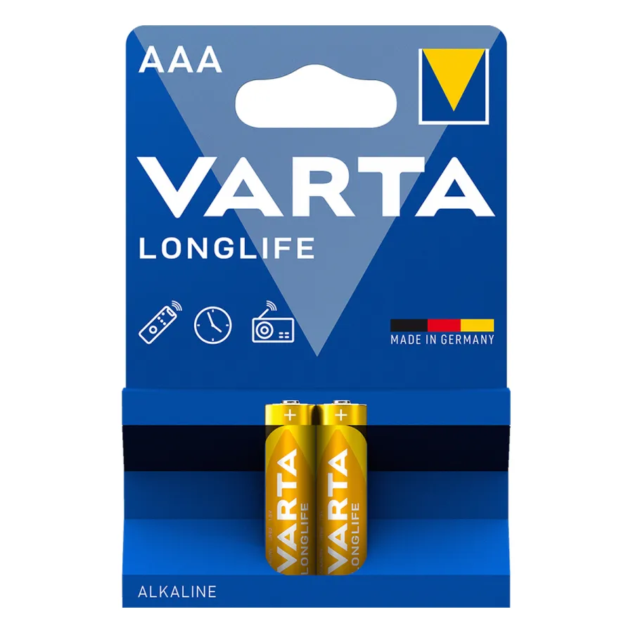 Батарейка VARTA Longlife Micro 1.5V - LR03/ AAA (2 шт)