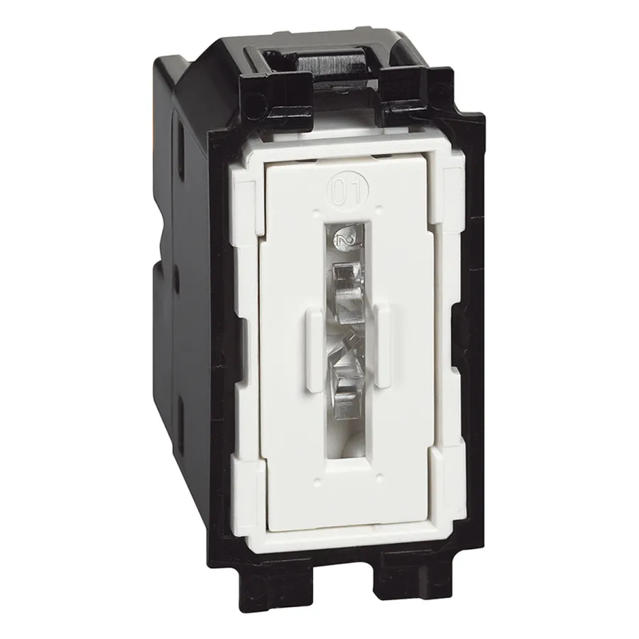 Выключатель кнопочный Bticino K4005 Living Now 10А 1 модуль винтовые клеммы