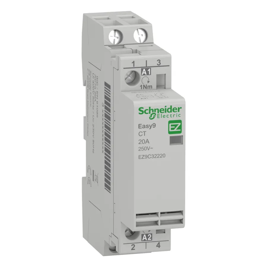 Контактор модульный SE EZ9C32220 20A 2НО 230/250В АС 50ГЦ
