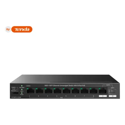 IP-Com G1110PF-8-120W Коммутатор 8-портовый неуправляемый PoE