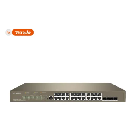 IP-Com G5328XP-24-410W Коммутатор 24-портовый управляемый, 4 SFP+ uplink, PoE