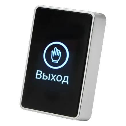 iButton-05 Black Кнопка выхода накладная сенсорная из пластика с индикацией (NO/NC контакты)