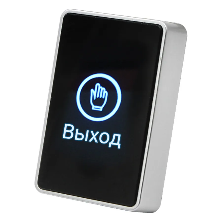 iButton-05 Black Кнопка выхода накладная сенсорная из пластика с индикацией (NO/NC контакты)