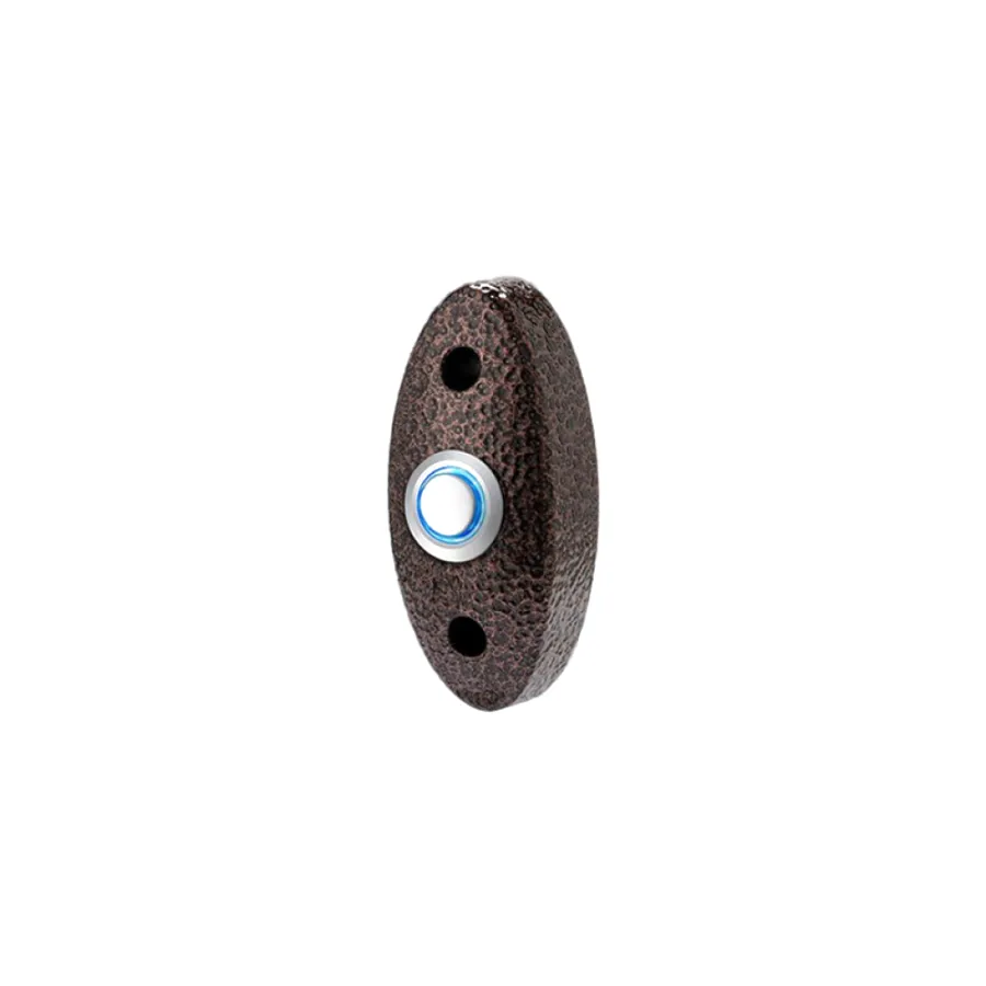 iButton OP022L-B Кнопка выхода металлическая накладная с подсветкой (NO COM)/ Корич.