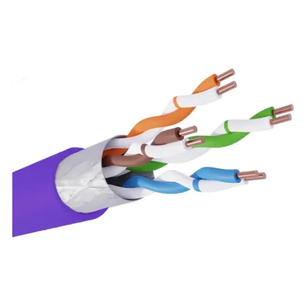 Кабель NEOLAN F/UTP indoor LSZH 4x2x23AWG cat 6a CU (0,57) violet