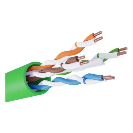 Кабель NEOLAN U/UTPнг-(А) indoor LSLTx 4x2x23AWG cat6 CU (0,57) green