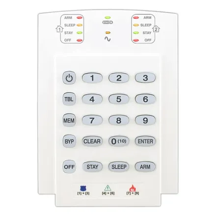 Paradox K10V LED Клавиатура 10 зон, проводная, вертикальная