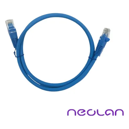 Патчкорд Neolan U/UTP-LSZH-Cat.6-RJ-45-1m синий