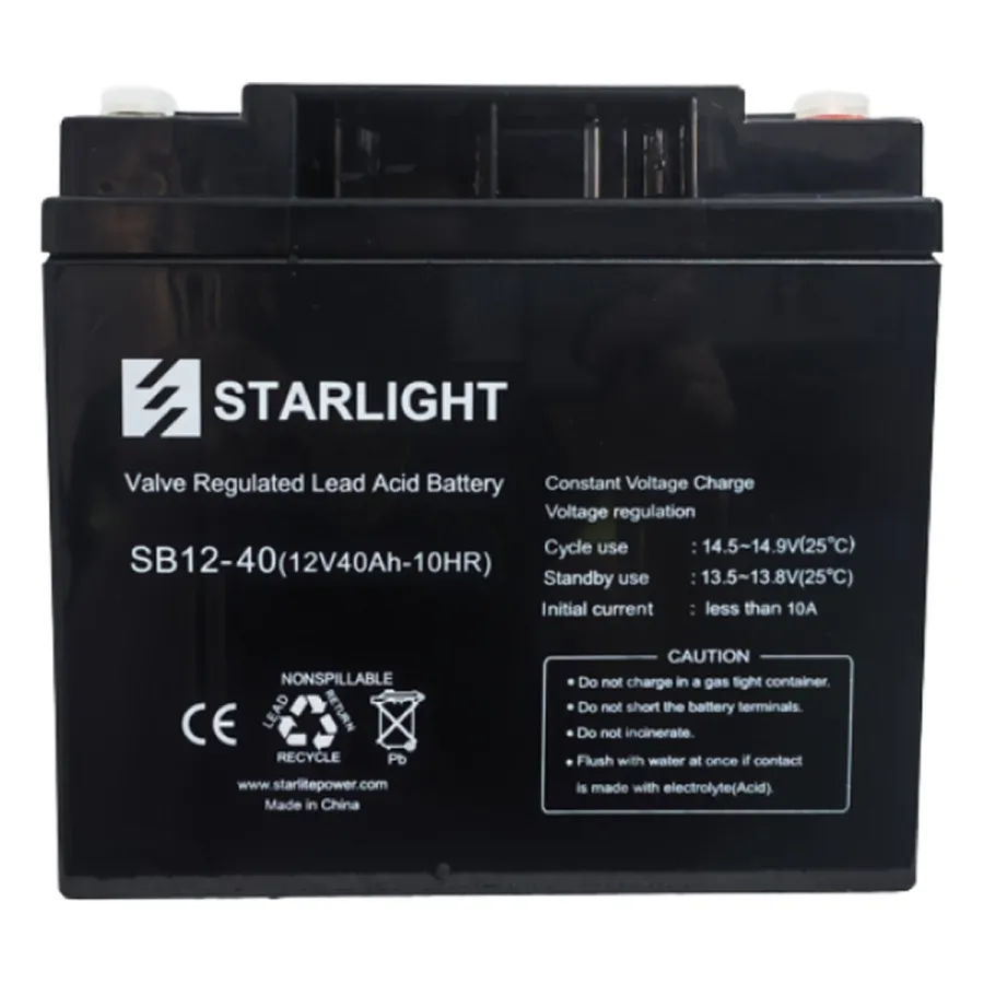Starlight, 40 Ач — аккумуляторлар