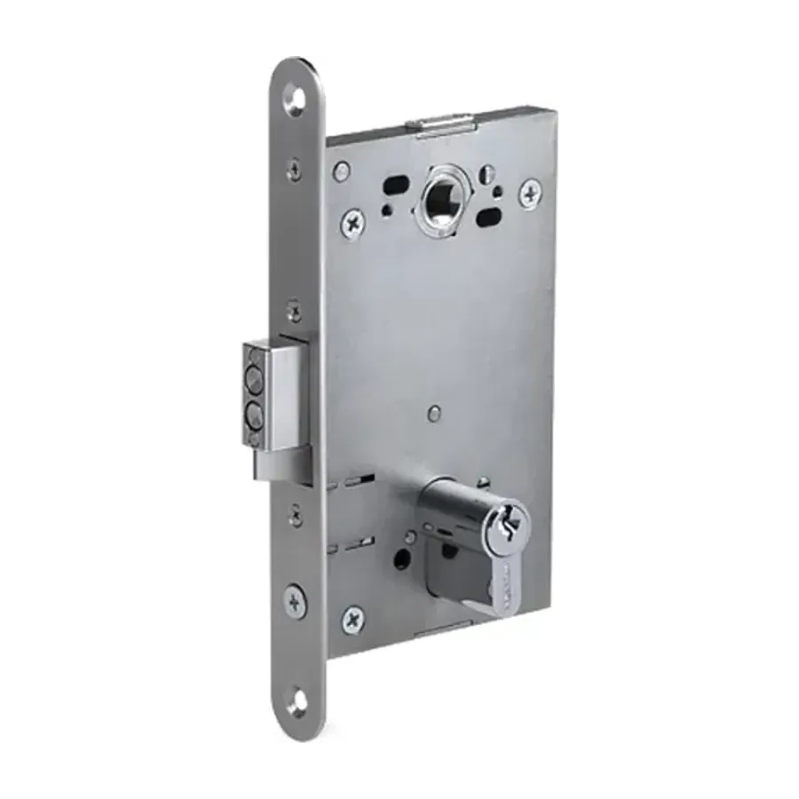 PERCo-LB85.3 Замок электромеханический врезной с контактным устройством, нормально закрытый