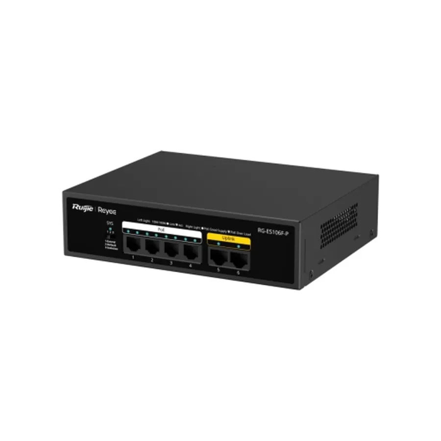Ruijie | Reyee RG-ES106F-P PoE Коммутатор